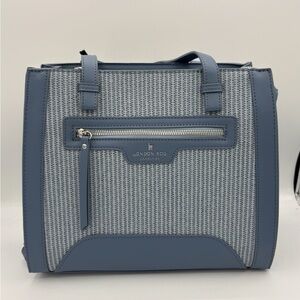 London Fog Blue and Gray Women's Tote